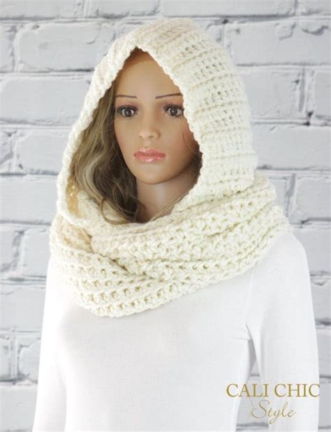 Alexia Hooded Scarf Pattern Crochet Hooded Infinity Scarf Pattern