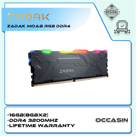 Zadak Moab Rgb Ddr Gb Gbx Mhz Ram Alchemist Online Shopping