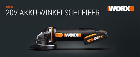 Worx Wx Akku Winkelschleifer V Einfach Zum Schleifen Schneiden