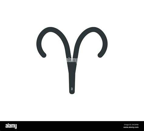 Simple Aries Astrological Sign Concept Of Astrology Stock Vector Image