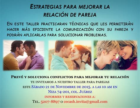 Taller Estrategias Para Mejorar La Relaci N De Pareja Entre Hombres