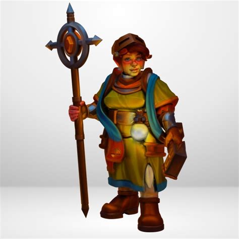 Hot Goblin ドワーフ巫女 ミニチュア ホットゴブリン TRPG 聖職者フィギュア