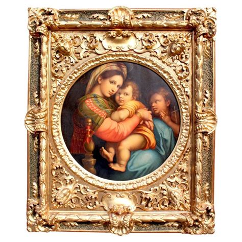 After Raffaello Sanzio 1483 1520 Raphael La Madonna Della Seggiola Oil