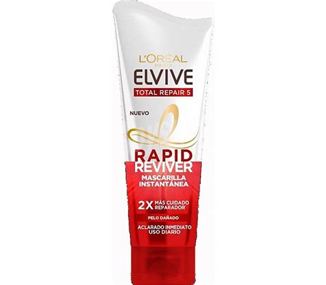 Elvive L Oréal Paris Mascarilla Instantánea Reparadora Reconstructora Rapid Reviver Total Repair