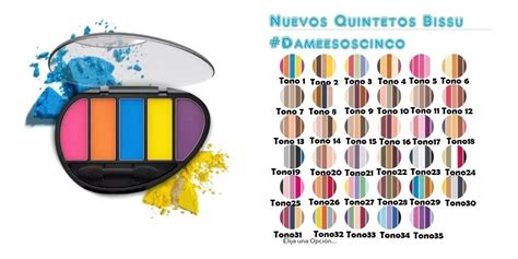 Set Sombras Quintetos Bissu Kit Paletas Tonos Oscuros Mebuscar M Xico