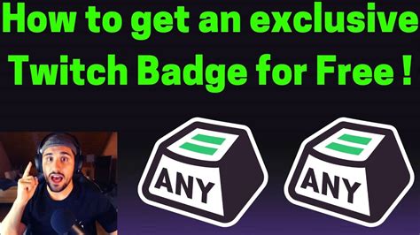 How To Get An Exclusive Twitch Badge For Free Tutorial Youtube