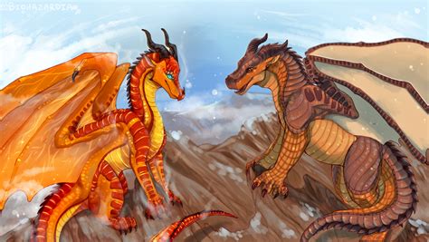 Wings Of Fire Peril And Clay By Biohazardia On DeviantArt Wings Of