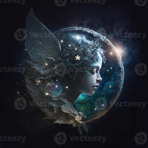 moon fairy stock  images  backgrounds