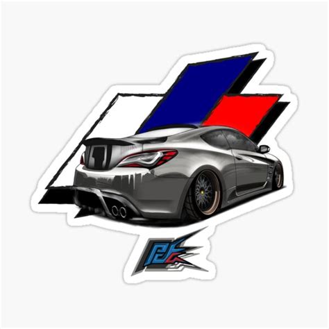 Genesis Coupe Stickers Redbubble