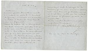 Autograph Letter Signed Claude Debussy By Debussy Claude French