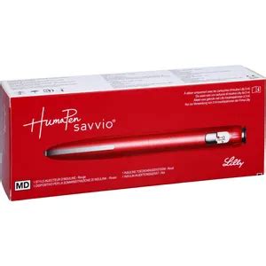 HUMAPEN Savvio Pen für Insulin rot Diabetesprodukte Onlineshop