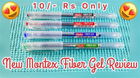 New Montex Fiber Crystal Clear Gel Pen Beat Gel Pen Under Rupees