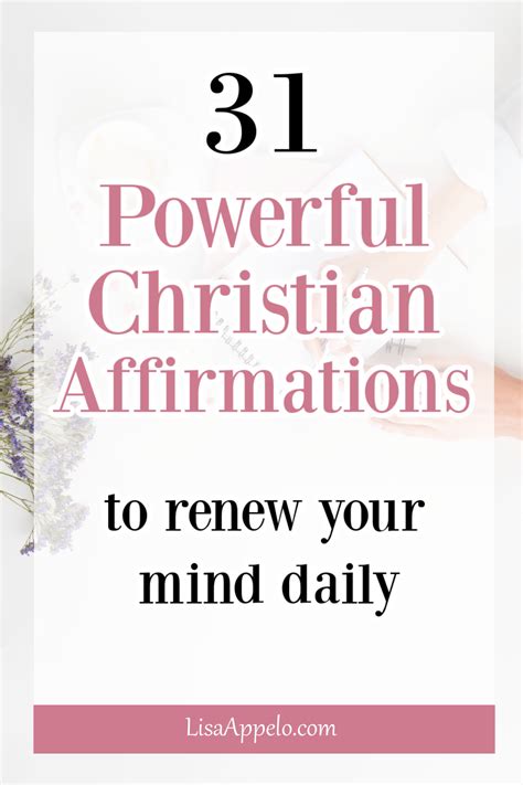 31 Christian Affirmations Rooted In Scripture Lisa Appelo