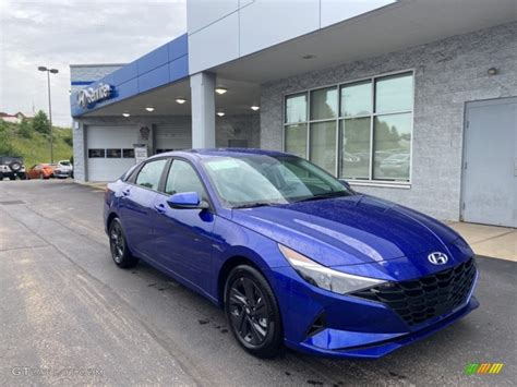 2021 Intense Blue Hyundai Elantra SEL 142162790 Photo 15 GTCarLot