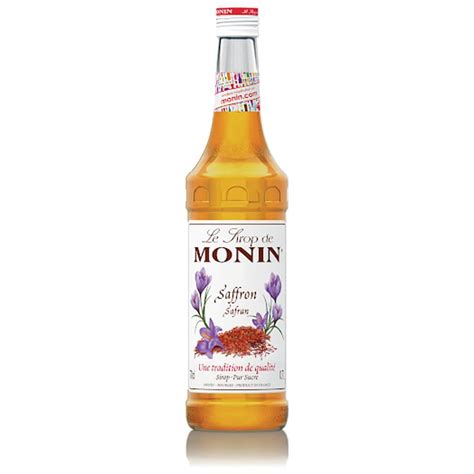 Monin Saffron Syrup 70 CL Malaysia 6 Bottles Per Box