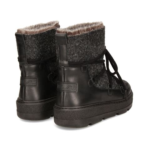 Unisa Botines Planos De Mujer Frosty Nf Wv Negro