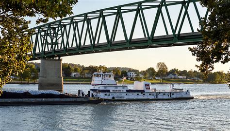 Ohio River Barge Photograph by Holden The Moment - Fine Art America