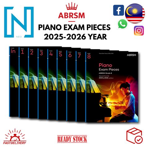 NEW SYLLABUS ABRSM PIANO EXAM PIECES GRADE 1 2 3 4 5 6 7 8 FROM 2025