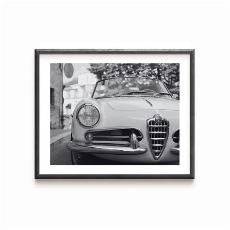 Alfa Romeo Giulia Spider Digital Print Vintage Alfa Romeo Wall Art Alfa Romeo Spider Poster