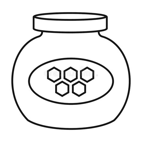 Honey Jar Filled Outline Icon Stock Vector Illustration Of Graphics