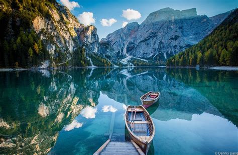 Lago Di Braies Dolomites Mountain Lake Mountain Wallpaper Lake