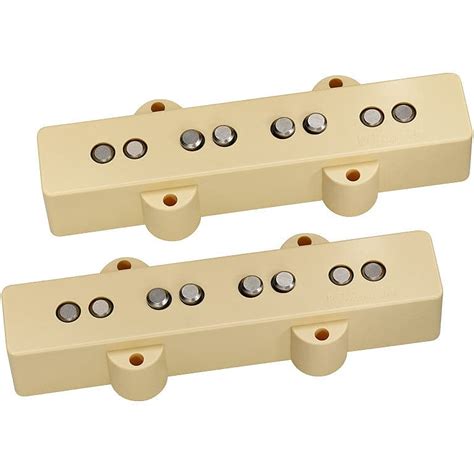 Dimarzio Area J 4 String Jazz Bass® Pickup Set Cream Covers Reverb