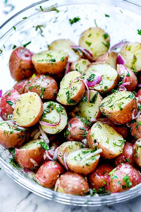 No Mayo Potato Salad With Herbs Foodiecrush Com