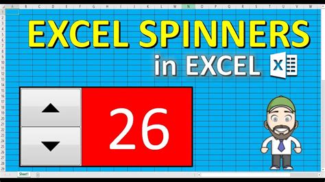 Excel Add A Spin Button And Format It Youtube