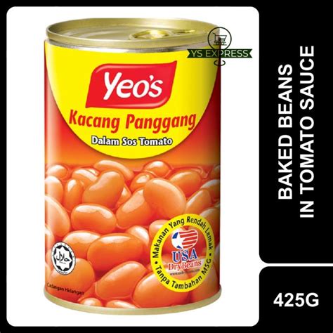 YEO S Baked Beans In Tomato Sauce 425G Kacang Panggang Dalam Sos