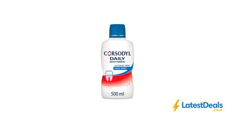 Corsodyl Daily Gum Care Alcohol Free Mouthwash 500ml Cool Mint 3 49