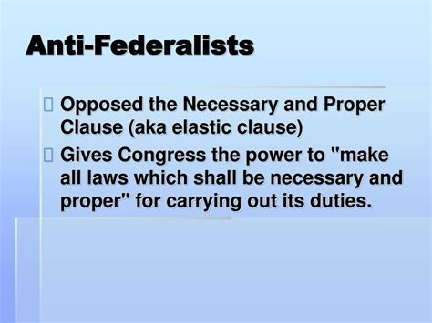 Ppt Federalists Vs Anti Federalists Powerpoint Presentation Free