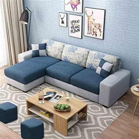 Casastyle Neylar To Person Sofa Fabric Rhs L Shape Sofa Set Grey