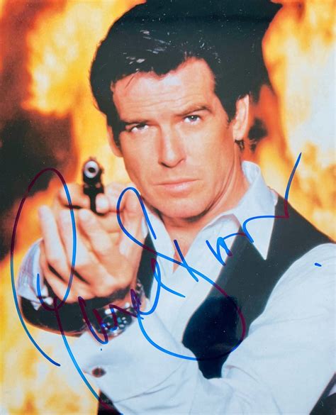 James Bond 007 Goldeneye Pierce Brosnan 007 Signed With Coa