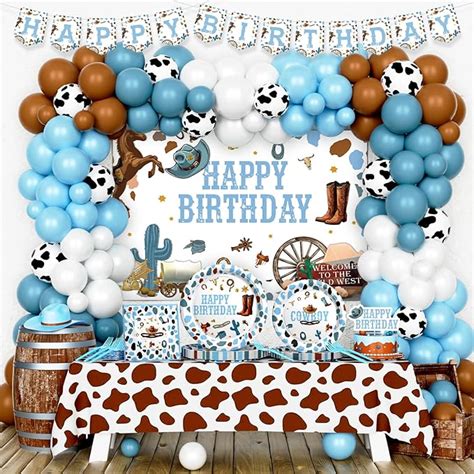 Amazon Hombae Cowboy Party Decorations Cowboy Theme Birthday