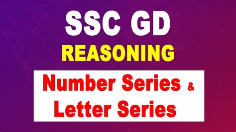 Ssc Gd Reasoning Number Series Letter Series Class Ssc