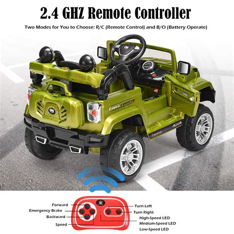 Costzon Ride On Car, 12V 2WD Powered Truck, Manual/ Parental Remote Co ...