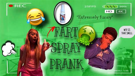 FART SPRAY PRANK ON BOYFRIEND FUNNY YouTube