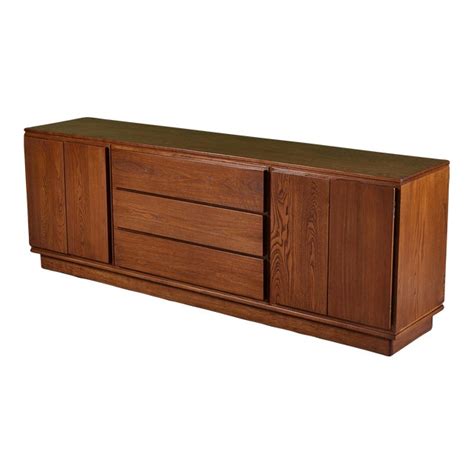 Solid Oak Credenza Chairish