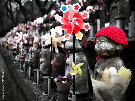 Mizuko statues Stock Photo | Adobe Stock