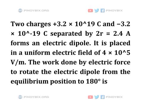 Problem Statement Electromagnetics Work Problem Solving