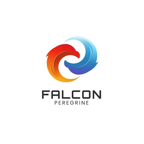 Premium Vector | Creative falcon peregrine logo design