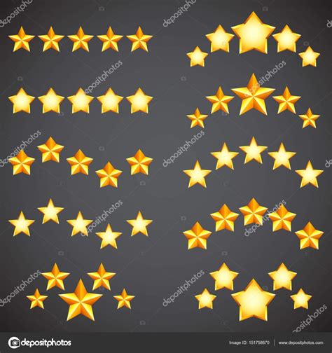 Star Rating Icons Stock Vector Image By Timurock