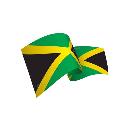 Jamaica Flagvector Illustration National Color Background Vector