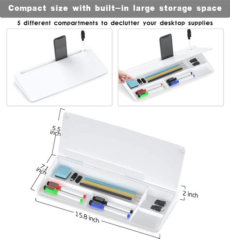 Buy Hivillexun Small Glass Desktop Whiteboard Dry Erase Board