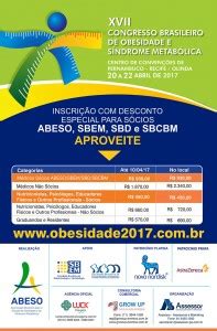 Xvii Congresso Brasileiro De Obesidade E S Ndrome Metab Lica Sbcbm