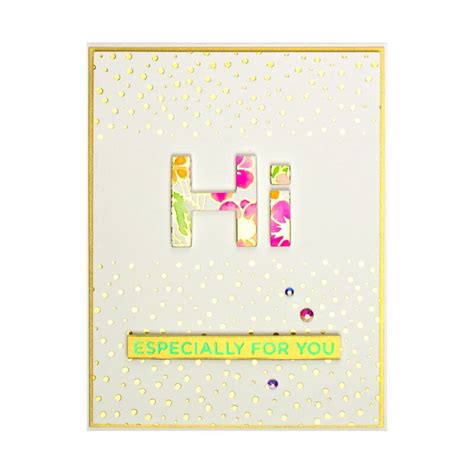 Spellbinders Hot Foil Plate Twinkle Lights Background CHF