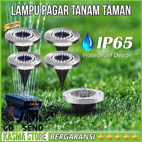 Promo Lampu Taman Garden Solar Tanam Tancap Pavling Bulat Tenaga Surya