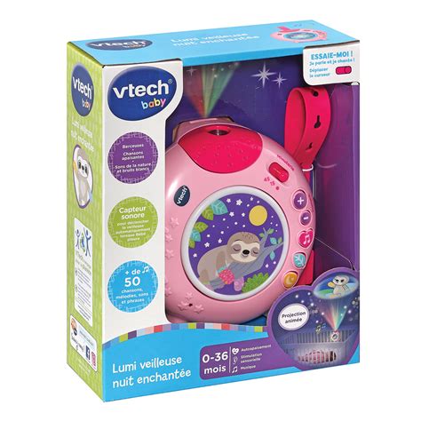 VTech Veilleuse Bébé Lumi veilleuse nuit enchantée rose