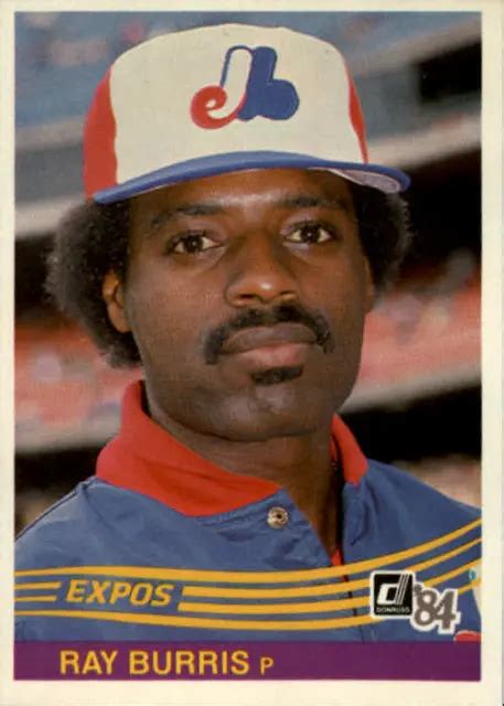 Donruss Montr Al Expos Carte De Baseball Ray Burris Eur