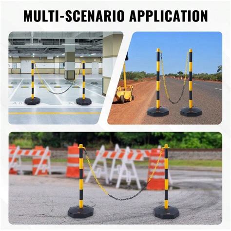 Vevor Adjustable Traffic Delineator Post Cones Pack Traffic Safety